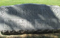Caroline W. “Carrie” <I>Ehlers</I> Oehrlein 