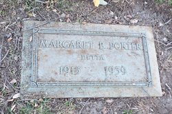 Margaret Bernadette <I>Delmet</I> Porter 