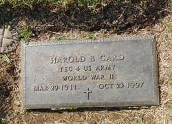 Harold Benedict Card 