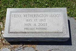 Velna Mae <I>Wetherington</I> Mason 