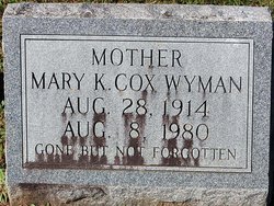 Mary K. Cox Wyman 