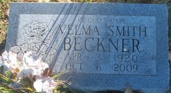 Velma Elnora <I>Smith</I> Beckner 