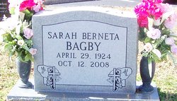 Sarah Berneta <I>Berry</I> Bagby 