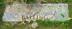 Barbara W. <I>Schweichler</I> Balling 