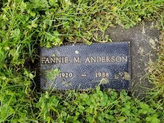 Francis M. “Fannie” <I>Joe</I> Anderson 