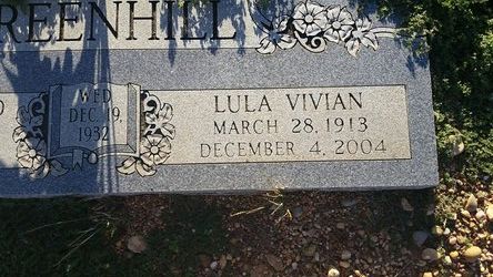 Lula Vivian <I>Blankenship</I> Greenhill 