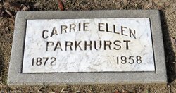 Mrs Carrie Ellen “Nellie” <I>Harbinson</I> Parkhurst 