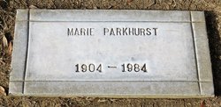 Mrs Marie Bertha <I>Firchow</I> Parkhurst 