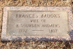 Frances <I>Brooks</I> Andrews 