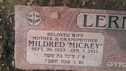 Mildred “Mickey” <I>Weiner</I> Lerner 