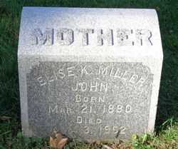 Elise K <I>Miller</I> John 