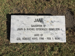 Jane <I>Donelson</I> Hays 