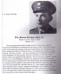 PVT Bowen Preston Aker Jr.