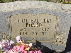 Lillie Mae <I>Luke</I> Board 