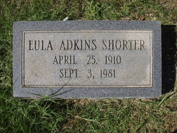 Eula Virginia <I>Adkins</I> Shorter 