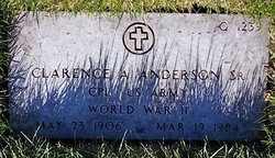 Clarence A Anderson 