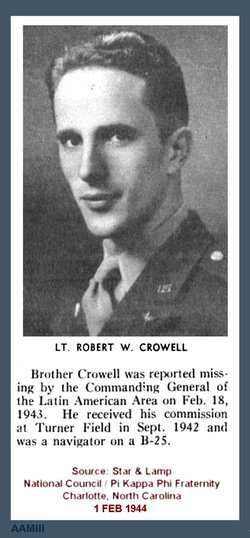 1LT Robert William Crowell 