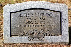 Bettie <I>Beard</I> Upchurch 