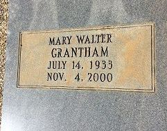 Mary <I>Walter</I> Grantham 