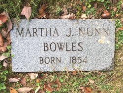Martha Jane <I>Nunn</I> Bowles 
