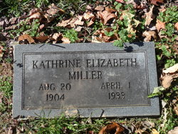 Katherine Elizabeth <I>Acuff</I> Miller 