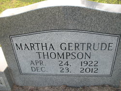 Martha Gertrude <I>Thompson</I> Hennington 