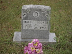 Maudie <I>Johnson</I> Decker 