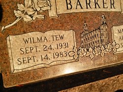 Wilma L. <I>Tew</I> Barker 