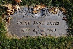 Olive Jane <I>Carter</I> Bates 