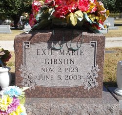 Exie Marie <I>Prater</I> Gibson 