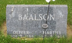Martha Ingine <I>Nelson</I> Baalson 