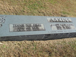 Tennie Sue <I>Ables</I> Askins 