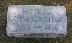 Lucy Jane <I>Adams</I> Page 