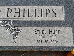 Ethel <I>Huff</I> Phillips 