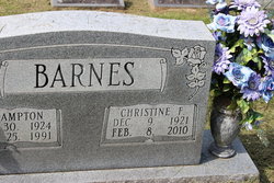 Christine “Grannie” <I>Franklin</I> Barnes 