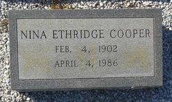 Nina <I>Etheridge</I> Cooper 