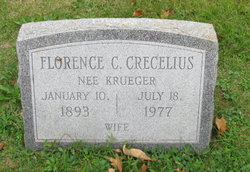 Florence C. <I>Krueger</I> Crecelius 