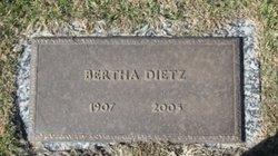 Bertha <I>Deines</I> Dietz 