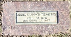 Annie <I>Shannon</I> Thompson 
