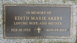 Edith Marie <I>Martin</I> Akers 