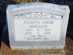 Juanita A. <I>Chism</I> Adkisson 