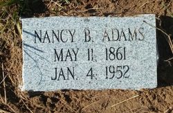 Nancy <I>Bowden</I> Adams 