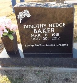 Dorothy <I>Hedge</I> Baker 