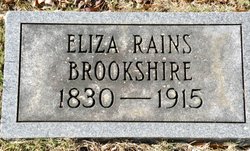 Elizabeth Armstrong “Eliza” <I>Rains</I> Brookshire 
