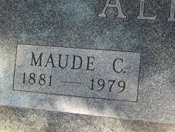 Maude C. <I>Clark</I> Allen 