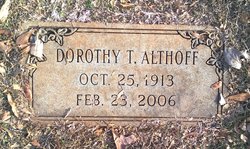 Dorothy Elizabeth <I>Teat</I> Althoff 