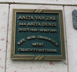 Anita <I>Cohen</I> Van Zak 