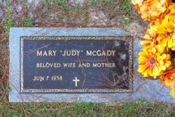 Mary “Judy” <I>Bedingfield</I> McGady 