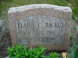 Elaine Constance <I>Hoar</I> Backus 