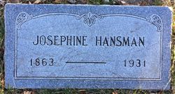 Josephine <I>Jacobe</I> Hansman 